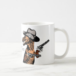 T-Rex als Texas cowboy: Een Tyrannosaurus Tex... Koffiemok