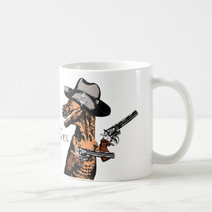 T-Rex als Texas cowboy: Een Tyrannosaurus Tex... Koffiemok