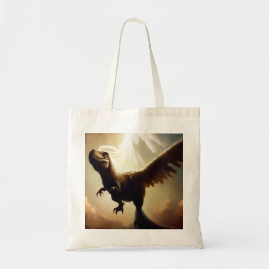 T Rex Angel Tote Bag (Voorkant)