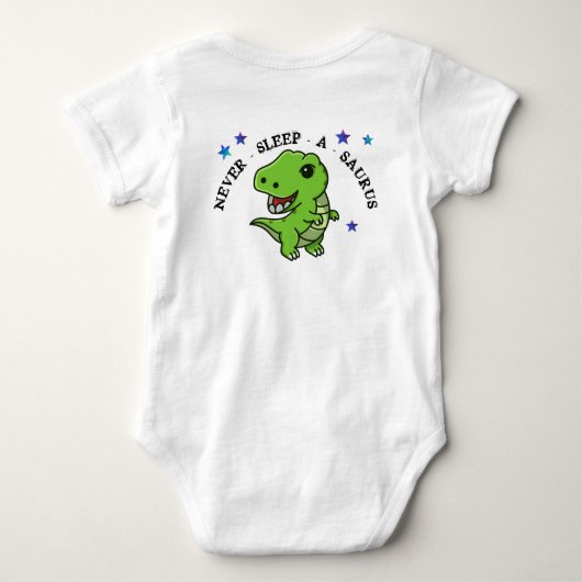 T-Rex Baby Body Suit  Romper (Achterkant)