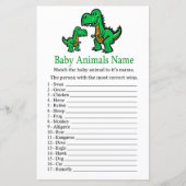 T-rex Baby Dieren Naam Spel (Voorkant)