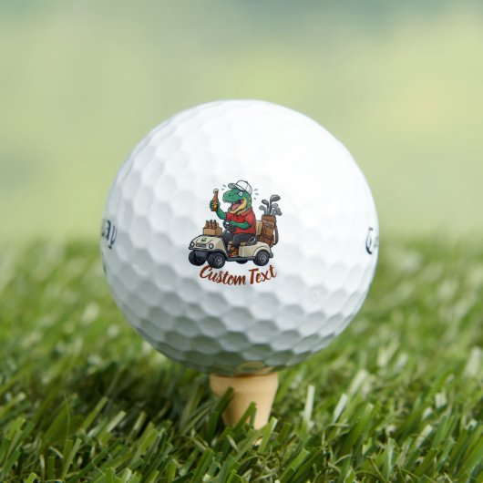 T-Rex Bier Golfballen - Aangepaste Callaway Dinosa (Insitu Shirt)