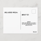 T-Rex bij skatepark skateboarden Briefkaart (Achterkant)