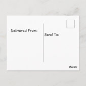 T-Rex bijt op de nummer 2 Briefkaart (Achterkant)
