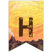 T-Rex Birthday Party Banner voor stomme koppen en  (Tweede vlag)