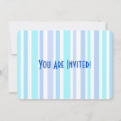 T-Rex Blauwe Dinosaurus Prehistorische Verjaardag  Kaart (Achterkant)