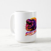 T-Rex Blijf Wild Koffiemok (Voorkant links)