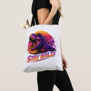 T-Rex Blijf Wild Tote Bag