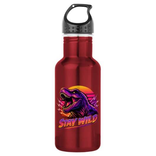T-Rex Blijf Wild Waterfles (Voorkant)