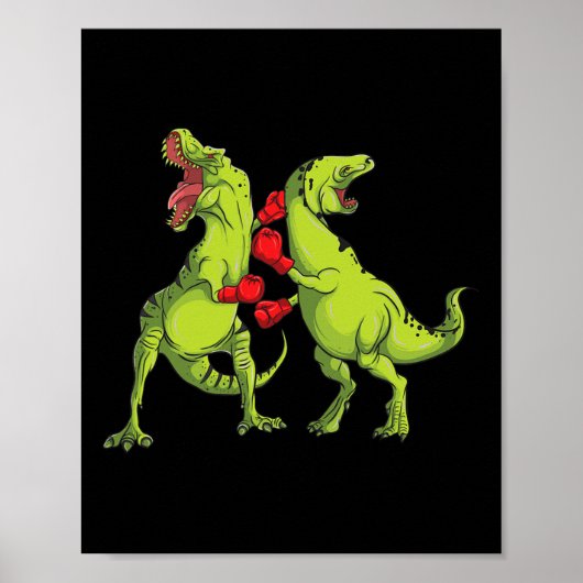 T-rex Boksen  Poster (Voorkant)