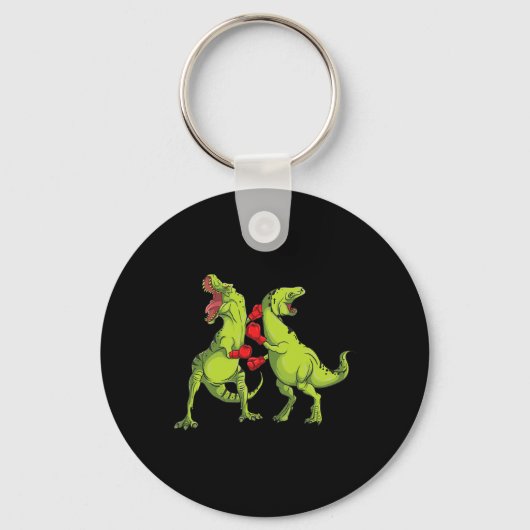 T-rex Boksen  Sleutelhanger (Voorkant)