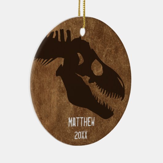 T-Rex Botten Aangepaste versiering Keramisch Ornament (Rechts)