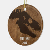 T-Rex Botten Aangepaste versiering Keramisch Ornament (Links)