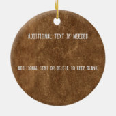 T-Rex Botten Aangepaste versiering Keramisch Ornament (Achterkant)