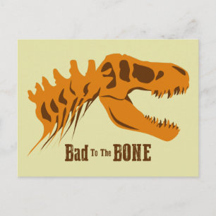 T-Rex-Botten Briefkaart