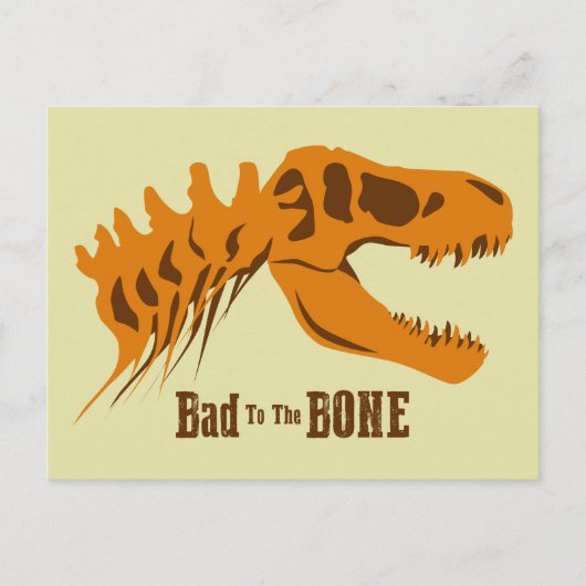 T-Rex-Botten Briefkaart (Voorkant)