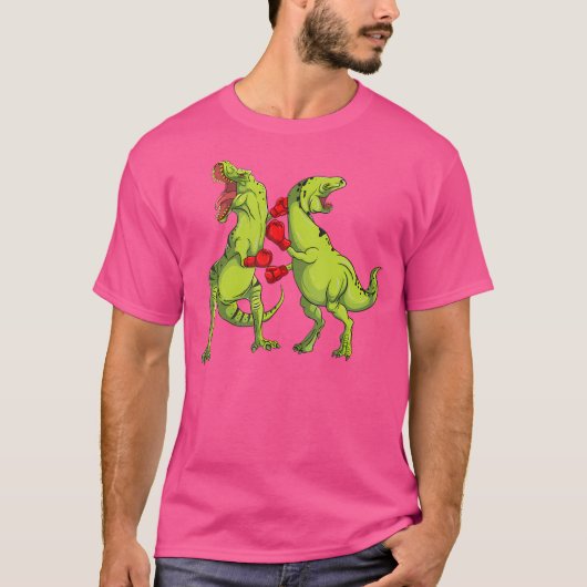 T-Rex Boxing Dinosaur Shirt (Voorkant)