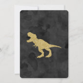 T-Rex, Boy, Third Birthday, Dinosaur Kaart (Achterkant)