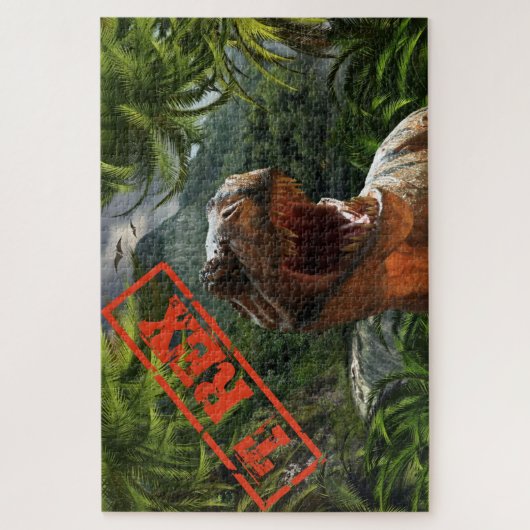 T Rex Boys Dinosaur Jurassic Legpuzzel (Verticaal)