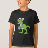 T Rex Boys Pasen Shirt Dinosaur Hero Gift (Voorkant)