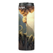 T-Rex Breaking Rock Mountainside Roar Thermosbeker (Achterkant)