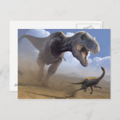 T Rex Briefkaart (Voorkant / Achterkant)