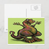 T-Rex Briefkaart (Voorkant / Achterkant)