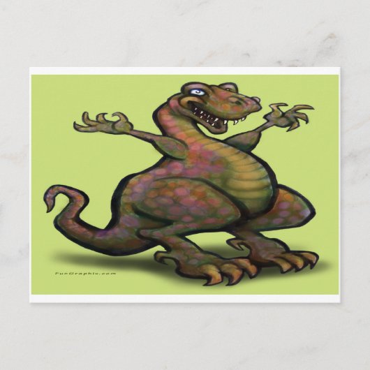 T-Rex Briefkaart (Voorkant)