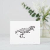 T-Rex Briefkaart (Staand voorkant)