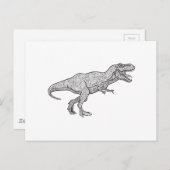 T-Rex Briefkaart (Voorkant / Achterkant)