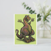 T-Rex Briefkaart (Staand voorkant)