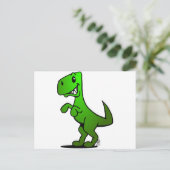 T-Rex Briefkaart (Staand voorkant)