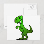 T-Rex Briefkaart (Voorkant / Achterkant)