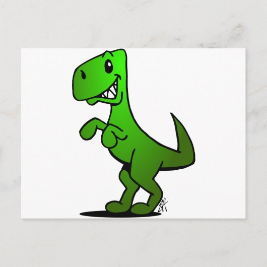 T-Rex Briefkaart (Voorkant)