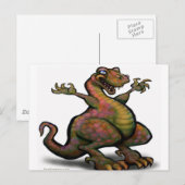 T-Rex Briefkaart (Voorkant / Achterkant)