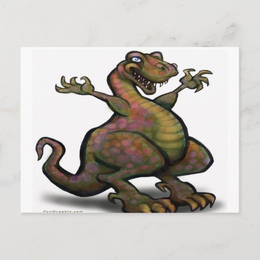 T-Rex Briefkaart (Voorkant)