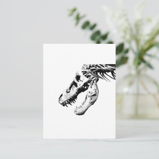 t-rex briefkaart (Staand voorkant)