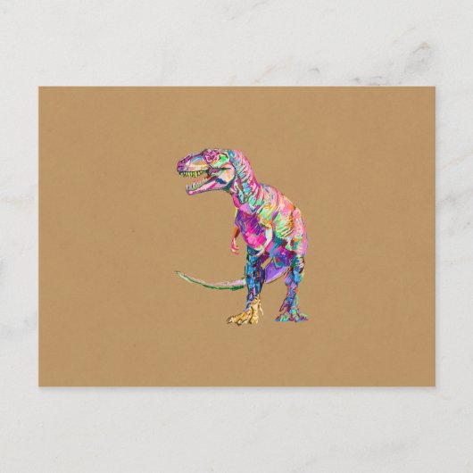 T. rex briefkaart (Voorkant)