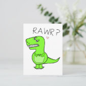 T-Rex-Briefkaart Briefkaart (Staand voorkant)