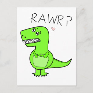 T-Rex-Briefkaart Briefkaart