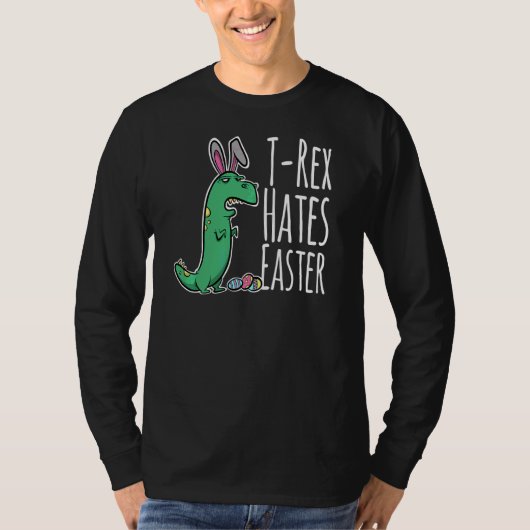 T Rex Bunny heft paasdeosauriT - shirts (Voorkant)