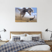T Rex Canvas Afdruk (Insitu (Slaapkamer))