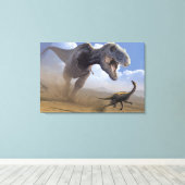T Rex Canvas Afdruk (Insitu (Houten vloer))