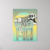 T-REX cartoon logo Canvas Afdruk (Voorkant)