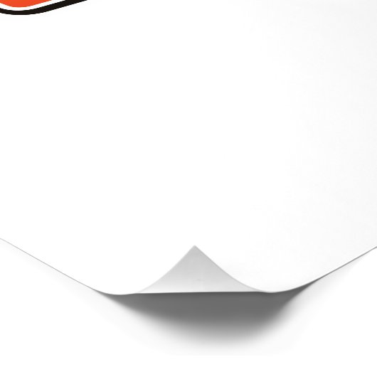 T-REX cartoon logo Perfect Poster (Hoek)