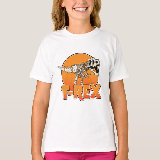 T-REX cartoon logo T-shirt (Voorkant)