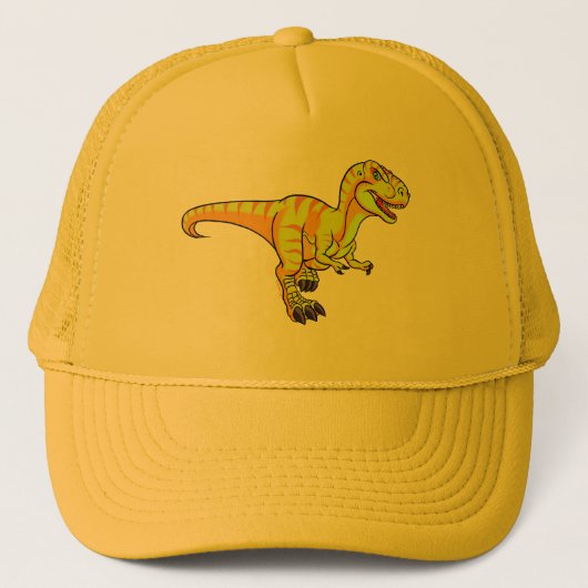 T-Rex-cartoon Trucker Pet (Voorkant)