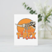 T-REX cartoonalogo Aankondigingskaart (Staand voorkant)