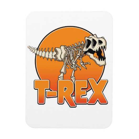 T-REX cartoonalogo Magneet (Verticaal)