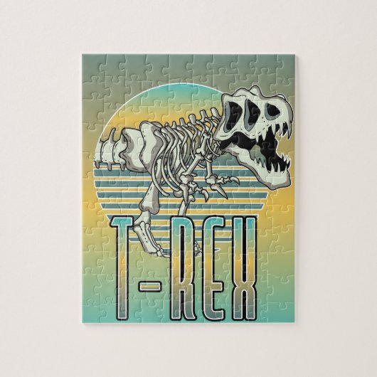 T-REX cartoonlogo Legpuzzel (Verticaal)